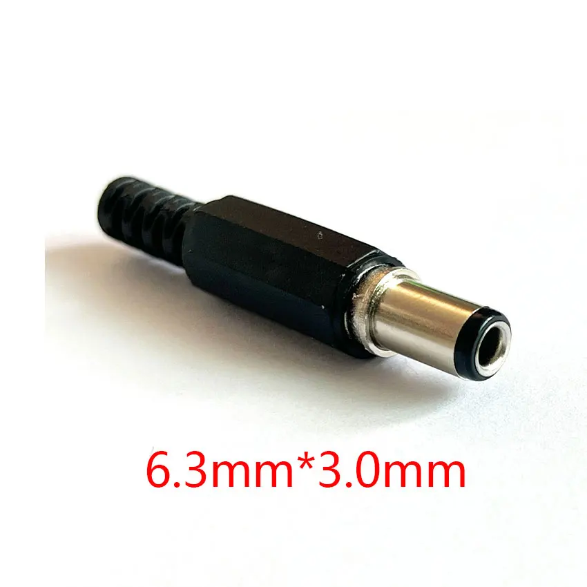 1/3 szt. 12V 3A 6,3x3,0mm złącze męskie zasilania prądem stałym — zdjęcie 3