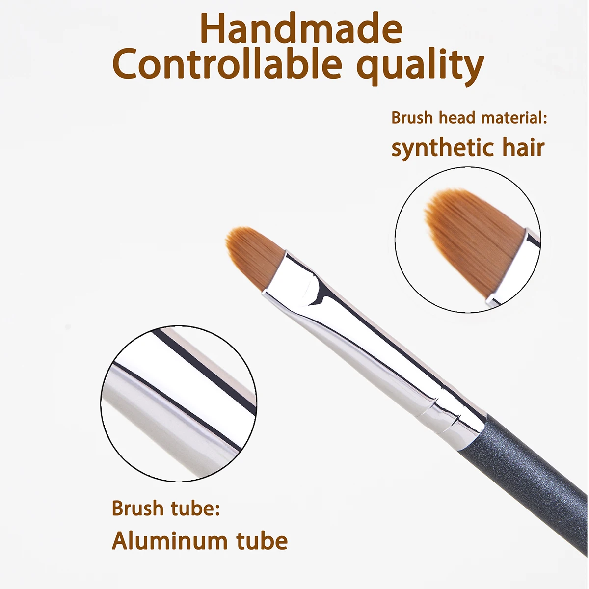 Tongue Shaped Ultra-thin Concealer Makeup Brushes Professional Small Concealer Brush Foundation Liquid Concealer Makeup Tool