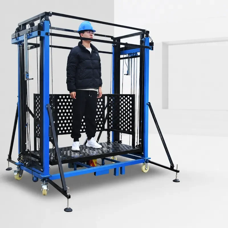 Electric Scaffolding Lift Foldable Portable Mobile Lifting Platform for Home Maintenance and Construction Site Work