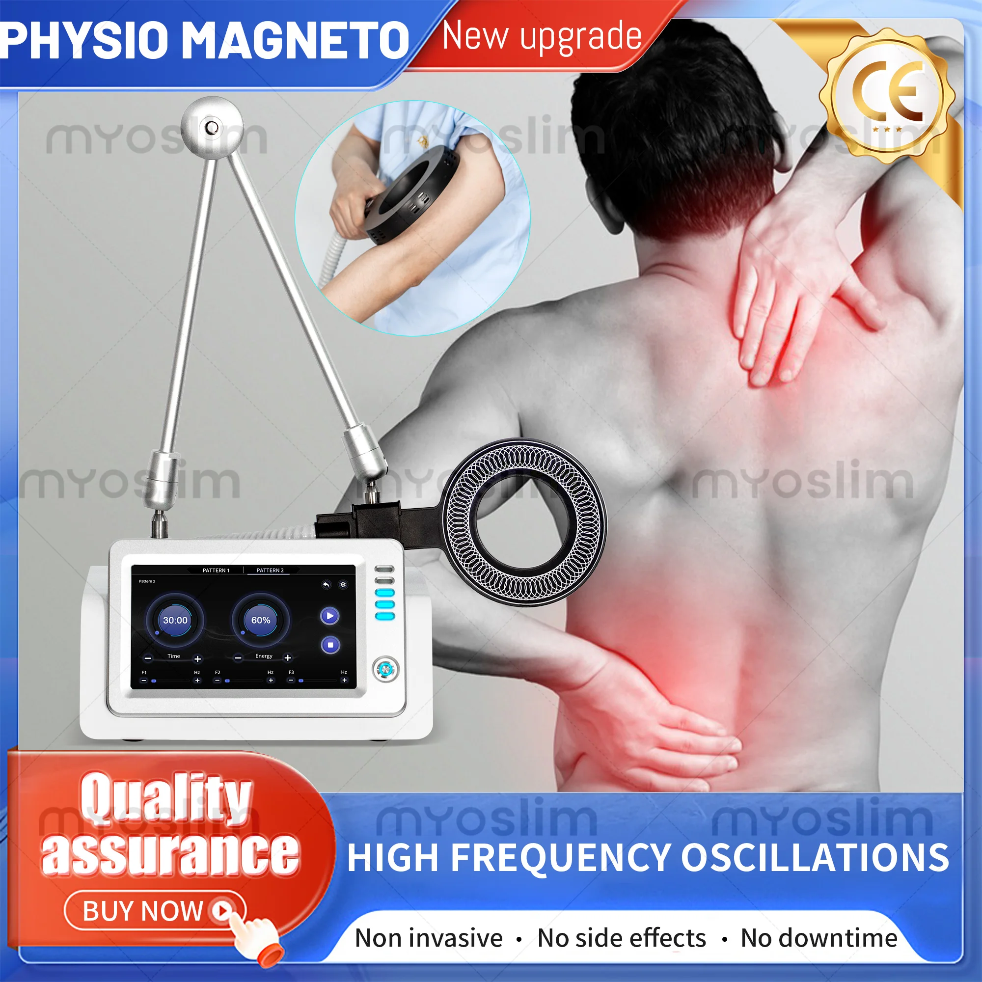 Magnetic Technology Body Massager Targeted Therapy CE Certified Safe Physiotherapy Care For Soreness Relief Multi Functional