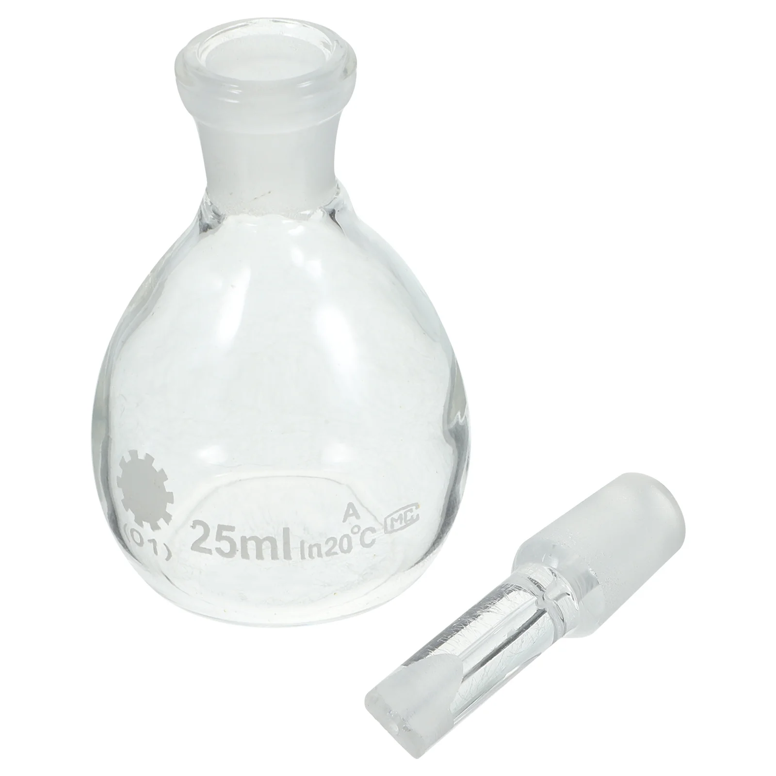 

Laboratory Glass Pycnometer Reagent Bottle Easy to Use Precise Measurement Long Time Service Glass Bottles Bottle