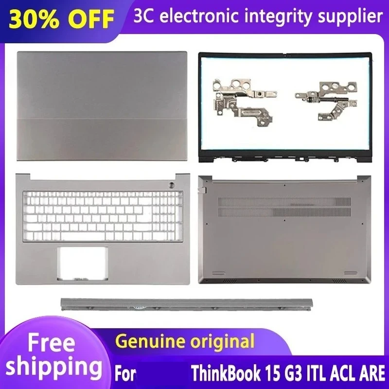 

New Original Laptop LCD Back Top Cover/Front Bezel/Hinge/Palmrest/Bottom Case For ThinkBook 15 G3 ITL ThinkBook 15 G3 ACL