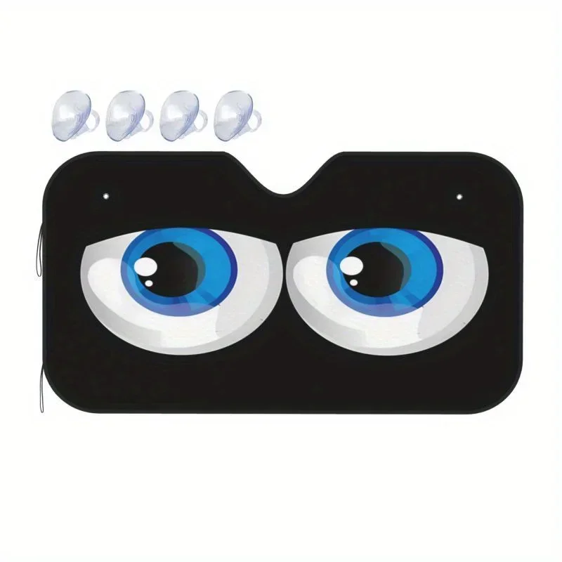 

Cartoo Blue Eyees автомобильное лобовое стекло, солнцезащитный козырек, прочный складной солнцезащитный козырек, сохраняет крутой автомобиль, внедорожник, грузовик