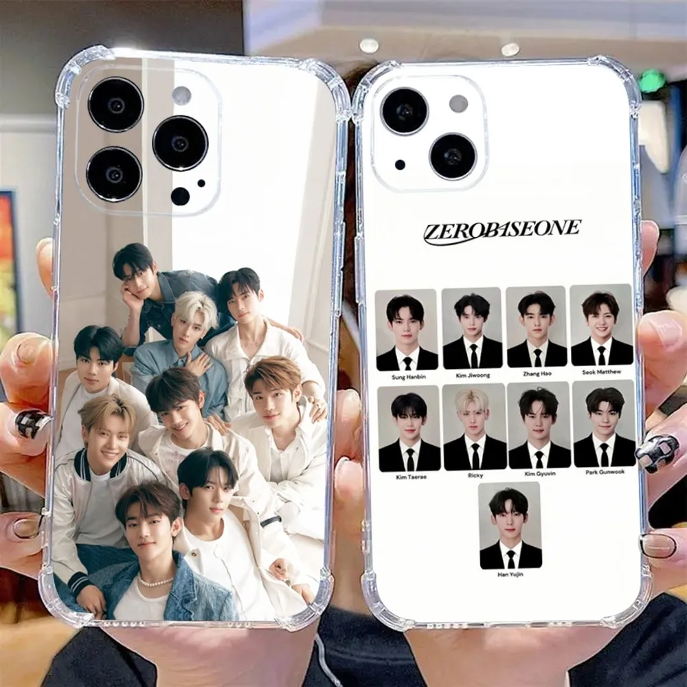

Kpop ZEROBASEONE ZB1 Phone Case For iPhone 15,14,13,12,11 Plus,Pro,Max,XR,XS,X,7,8 Plus,SE,Mini Transparent Silicone Soft