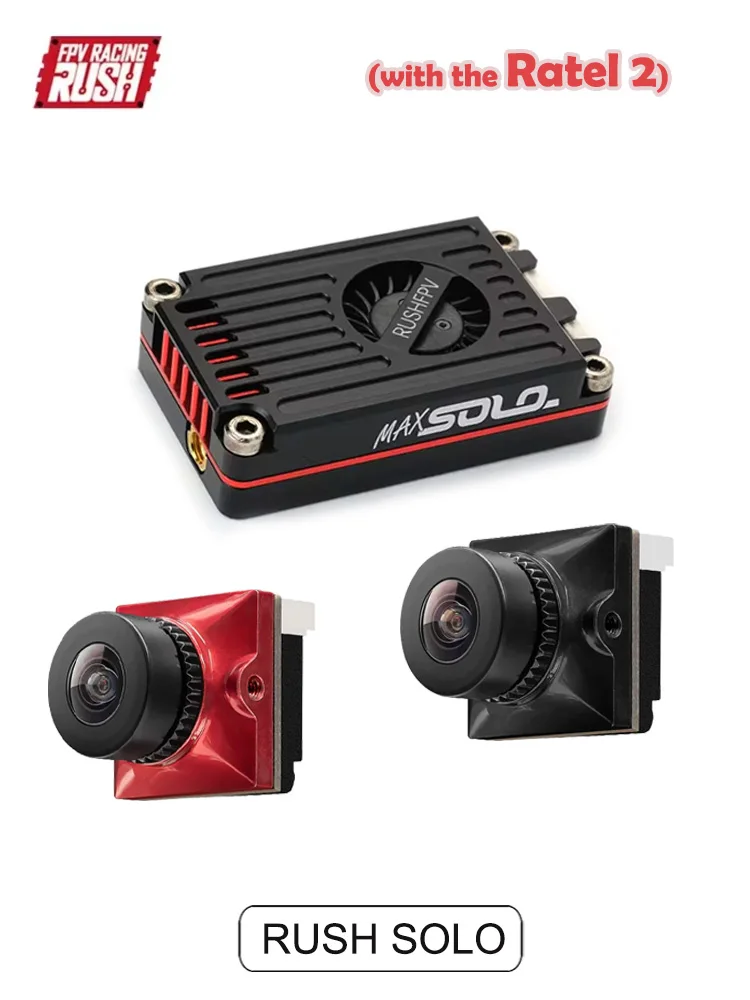 CADDXFPV Ratel2 Kamera analogowa z RUSH MAX SOLO 5,8 GHz 2,5 W VTX Wbudowany wentylator chłodzący do drona wyścigowego FPV Freestyle dalekiego zasięgu — zdjęcie 2