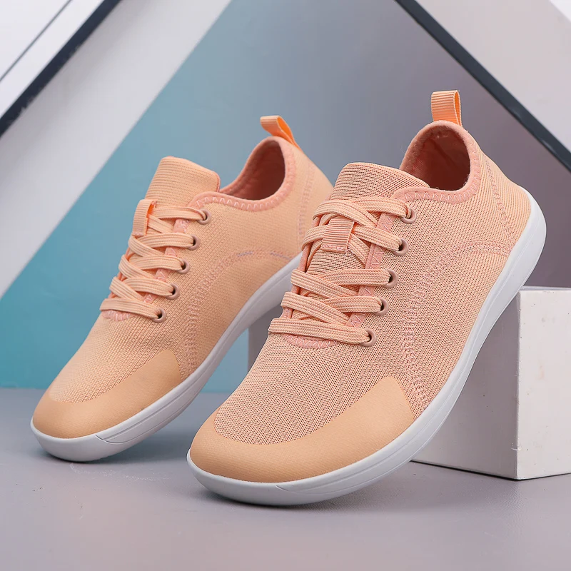 Fashion Unisex Wider Shoes Breathable Mesh Men Barefoot Wide-toed Shoes New Flats Soft Zero Drop Sole Wider Toe Sneakes Big Size