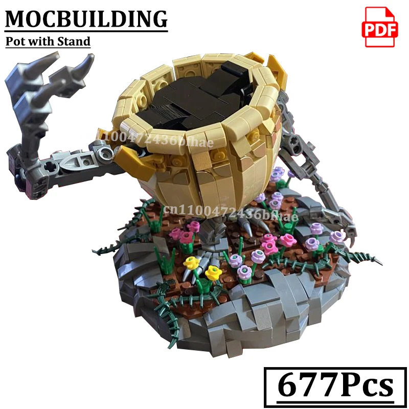 

Pot Monster with Stand Bricks Sci fi Creature MOCBUILDING Blocks Alexander Construction Toys Gift for Kids