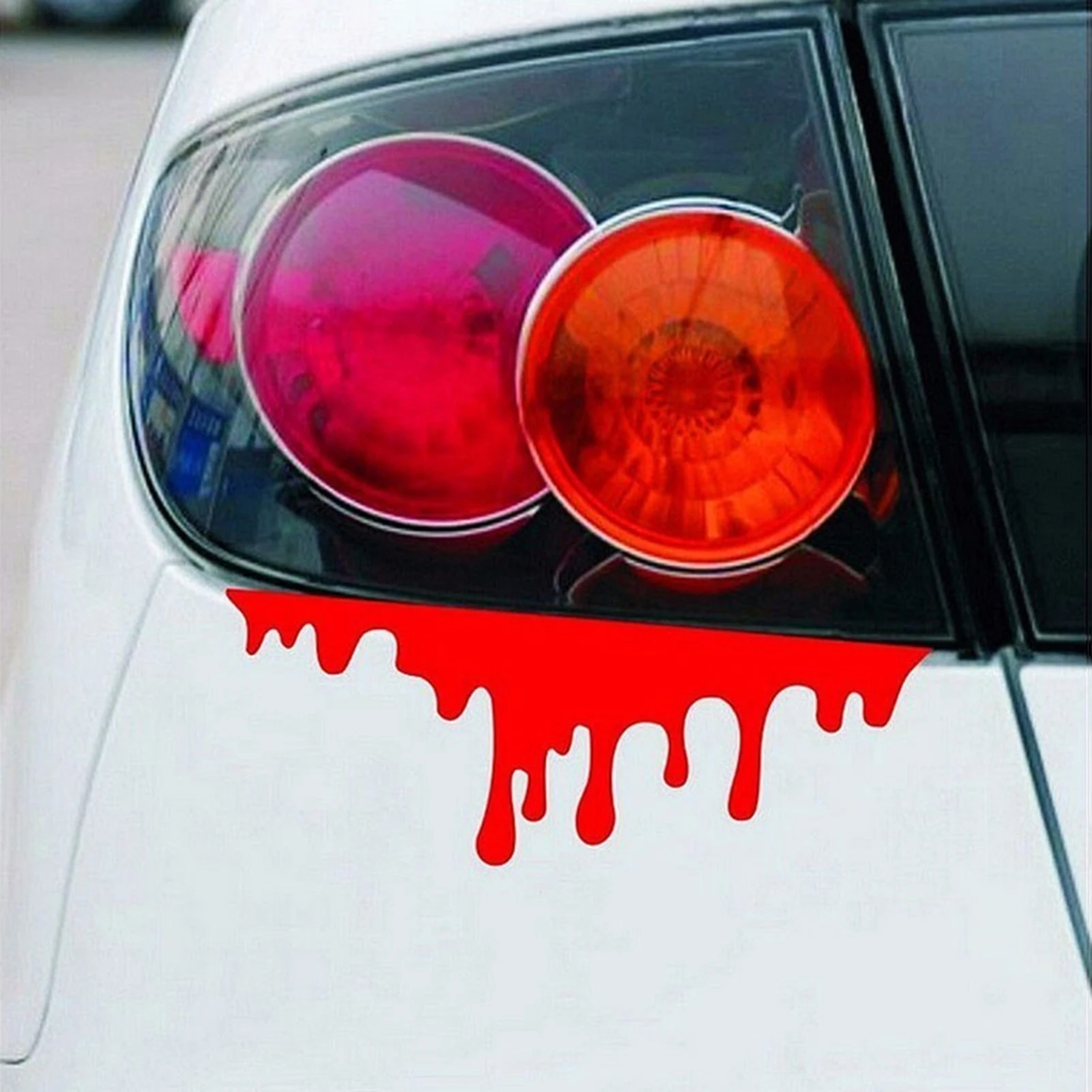 funny sticker Reflective Red Blood Bleeding Car Sticker Car Decals Rear Front Headlight Sticker hot car sticker automovil