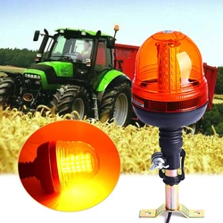 60 LED Rotating Warning Light for John Deere Tractor Truck Flashing Amber Flexible Emergency Strobe Lamp Beacon Forestry Agco