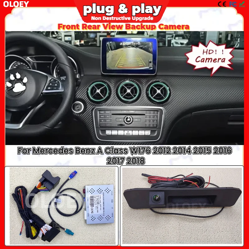 

Plug&Play Reverse Camera For Mercedes Benz A Class W176 2012 2014 2015 2016 2017 2018 Original Screen Rear View Back up Camera