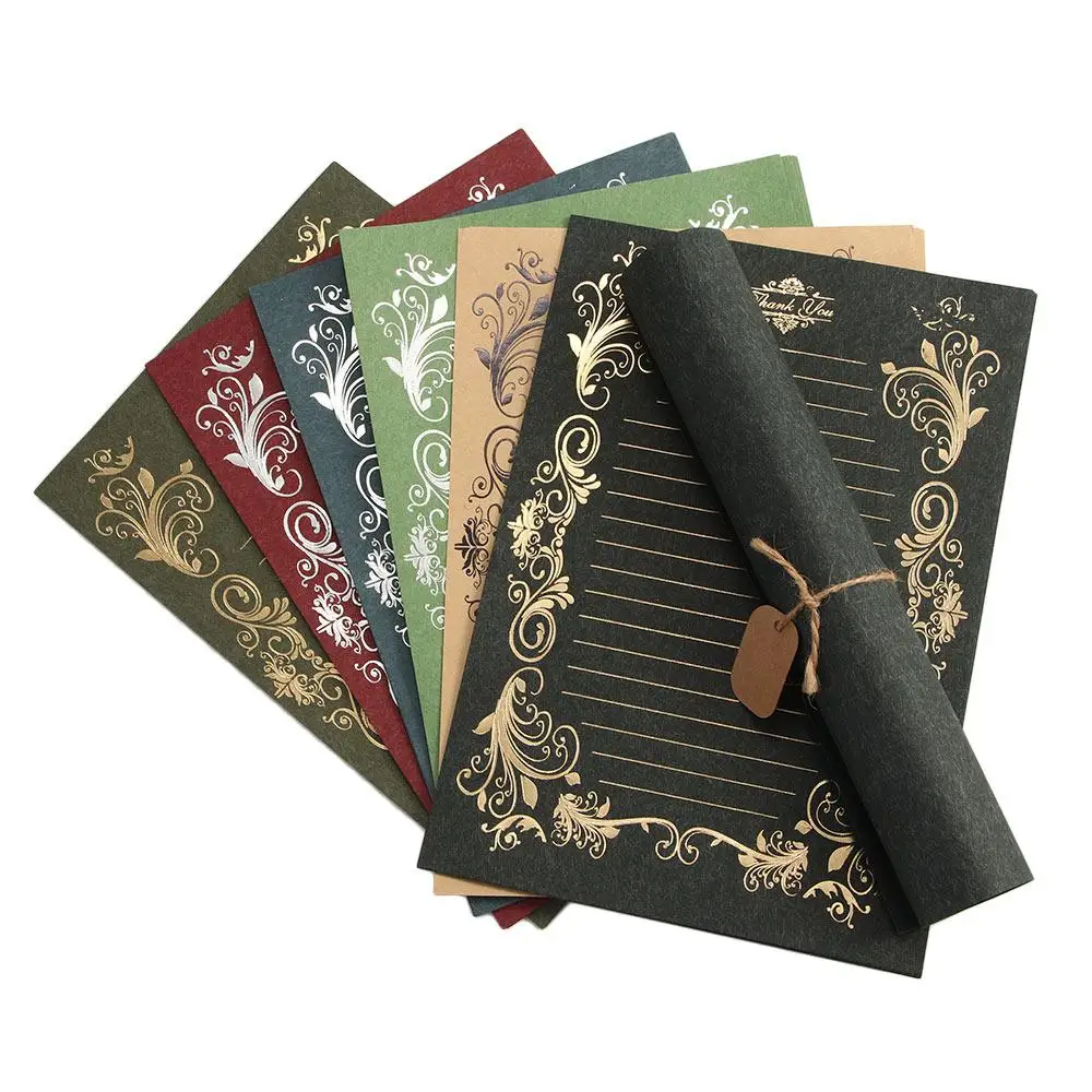 Papel De Escrita Romântico, Papel De Carta De Bênção, Papel De Carta De Amor, Bronzing, Hot Stamping, Escritório E Material Escolar