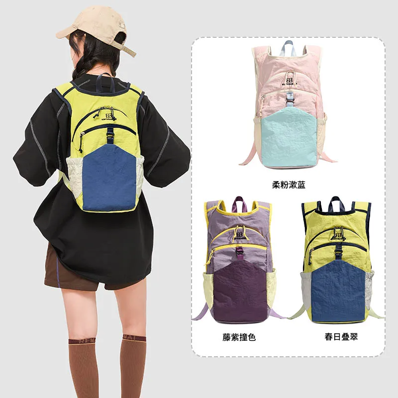 Nueva mochila pequeña para exteriores, mochila de dopamina para viajes de mujer, ligera y de alta gama, mochila de viaje de nicho