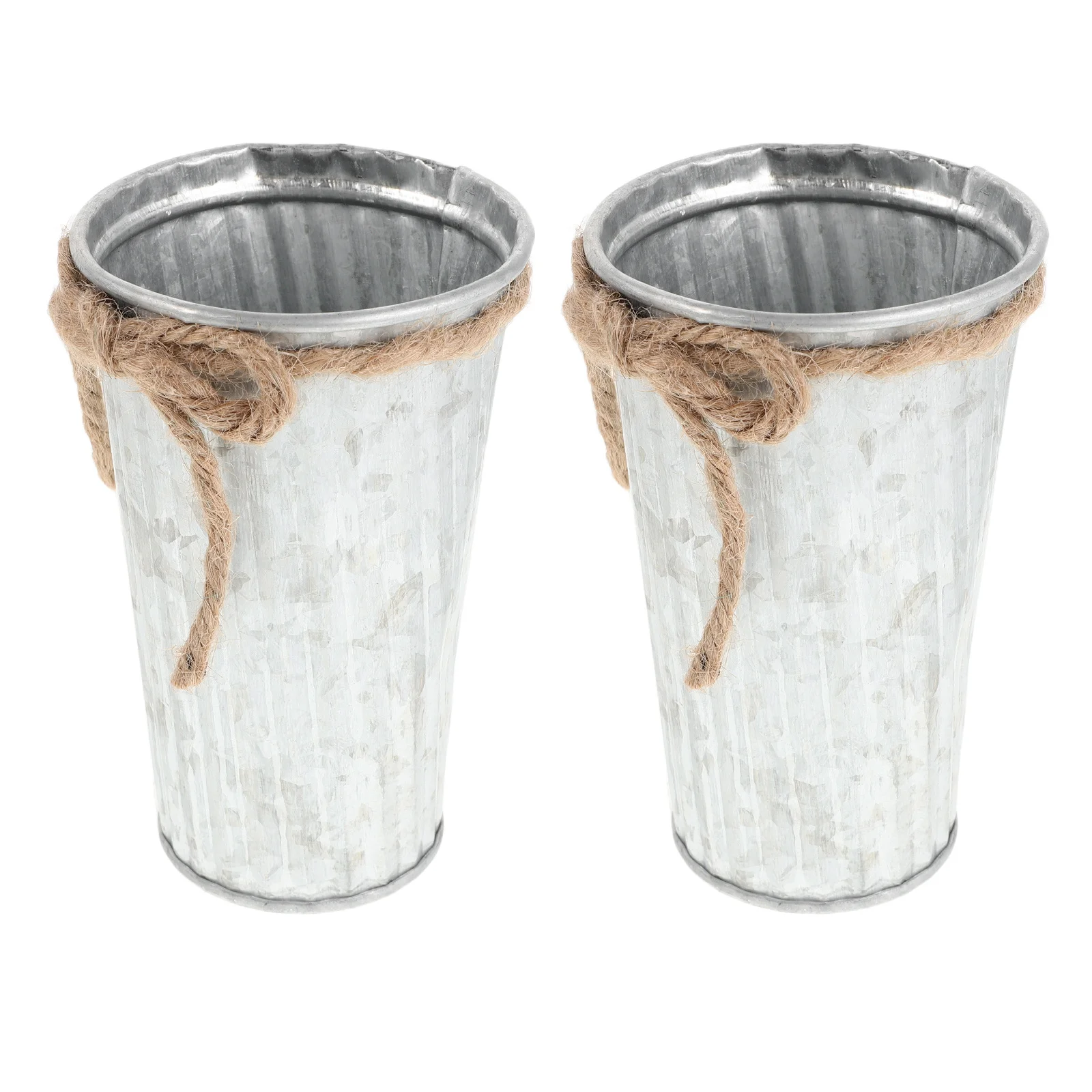 

2Pcs Metal Pencil Holder Desk Round Pen Pot Stationery Organizer Brush Holder Iron Vintage Design Desktop Storage