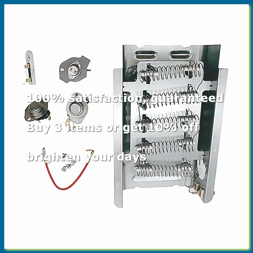 279838 W10724237 Dryer Heating Elements Kit for Dryer 3977767 3392519 3387134 397793 Thermostat
