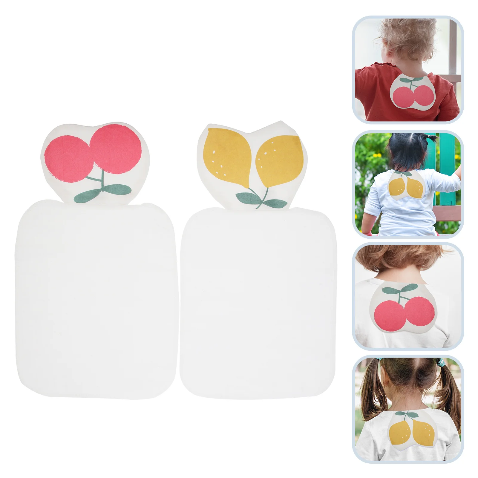 

2 шт. детское полотенце для пота, многослойное марлевое полотенце для младенцев, впитывающая пот подушечка для спины, удобное дышащее детское полотенце для спины