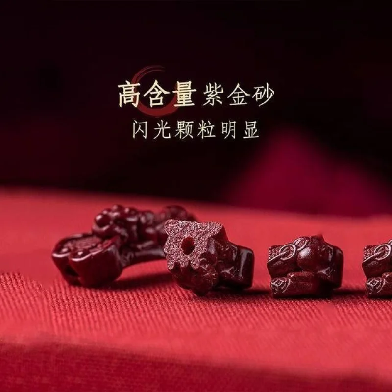Kirin Blessing Men, Red String , Handmade Woven Bead Bracelet, Good Fortune