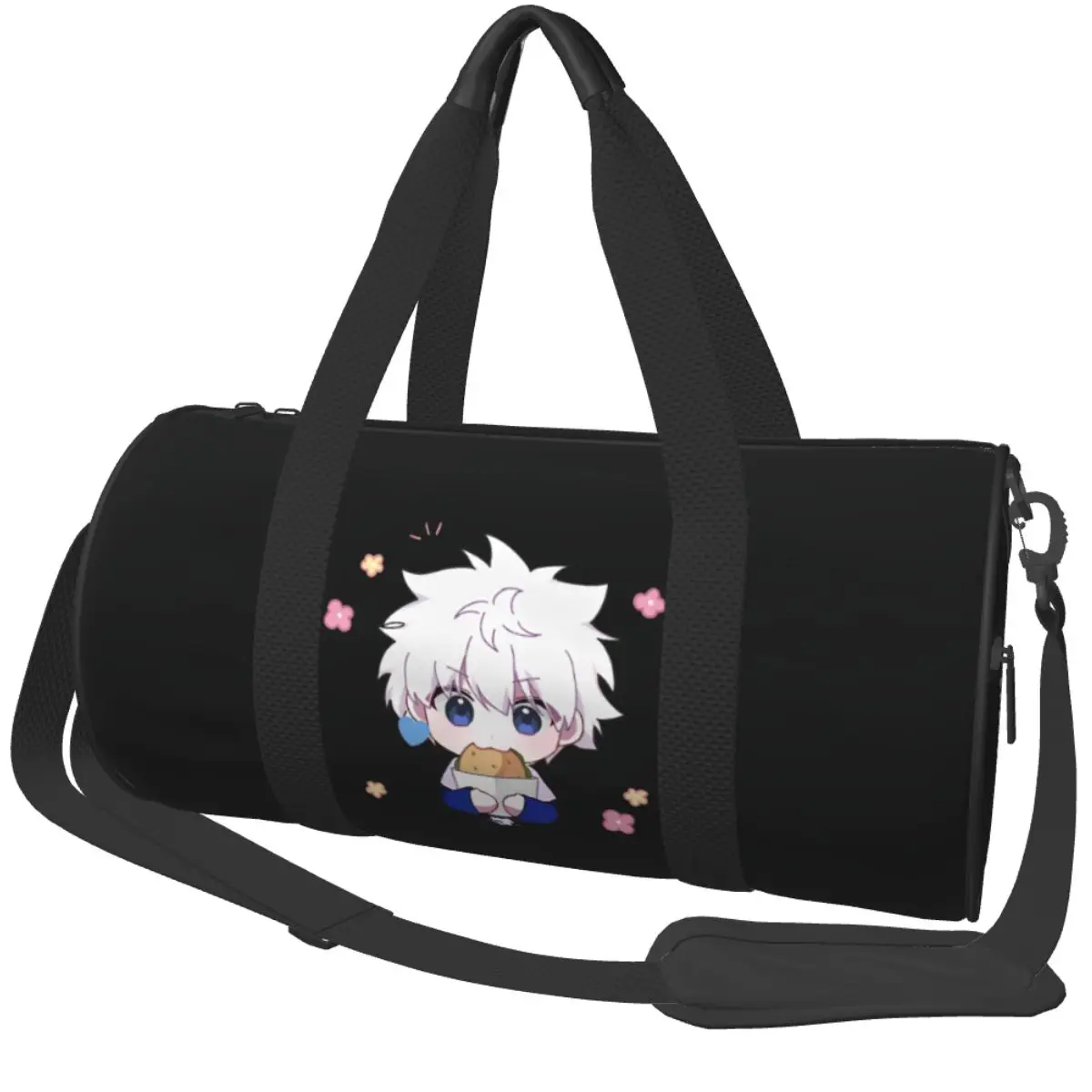 Gym Bag The Hunters X Gon And Killua Japan Anime Sports Bag with Shoes Men Waterproof Design Handbag Retro Swimming Fitness Bag