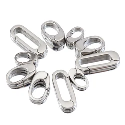 1pc No Fade Lobster Clasps Stainless Steel Buckle Spring Snap Hook Carabiner Necklace Connectors for DIY Jewelry Keychain Making
