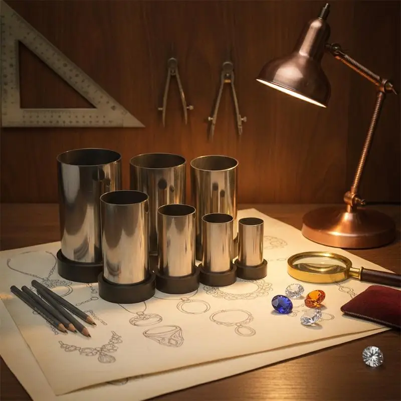 Professional Durable Flask With Rubber Base Lost Wax Casting Mold Making Tool For Jewelry Making Workshop Metal Casting Craft