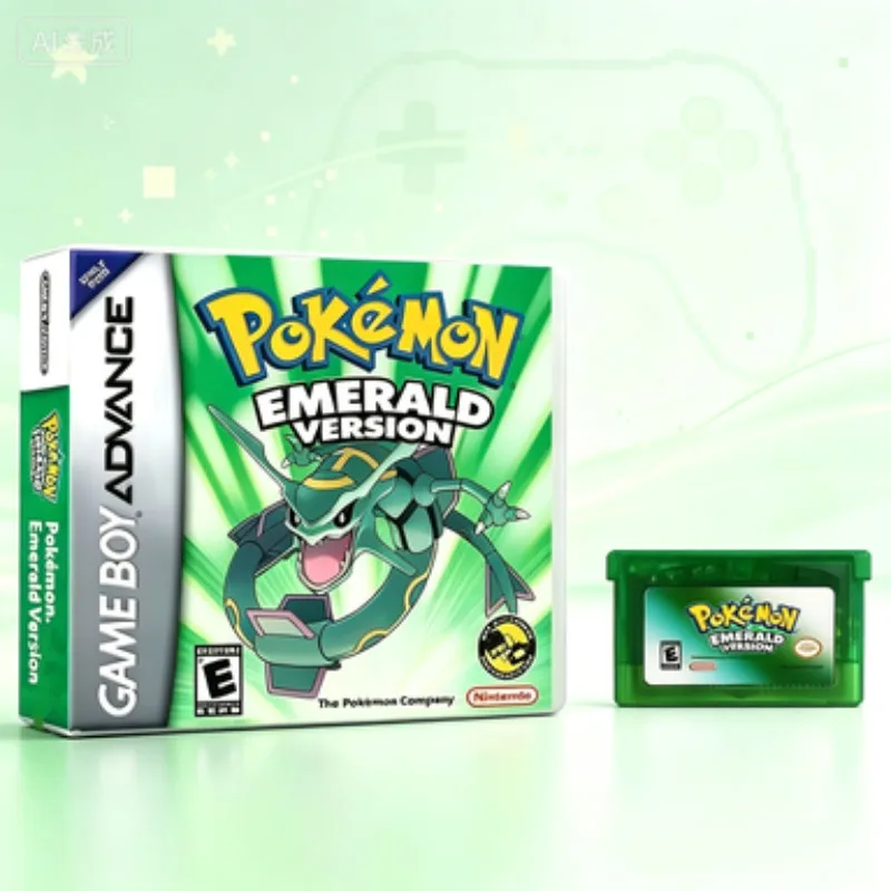 Classic Series Emerald FireRed Leafgreen Ruby Sapphire 5 Versions GBA Game in Box for 32 Bit Video Game Cartridge No Manual - view 5