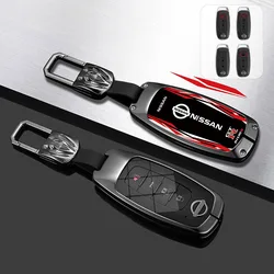 New Zinc Alloy Car Key Case Cover Shell Fob For Nissan Versa Maxima Rogue Armada Sentra Qashqai X-Trail 2/3/4/5Buttons 2022 2023