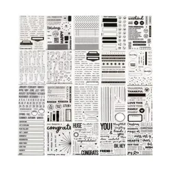 Nowe angielskie słowa przezroczysty pieczęć silikonowa/pieczęć do DIY scrapbooking/ozdobny album na zdjęcia wyczyść pieczęć B0010