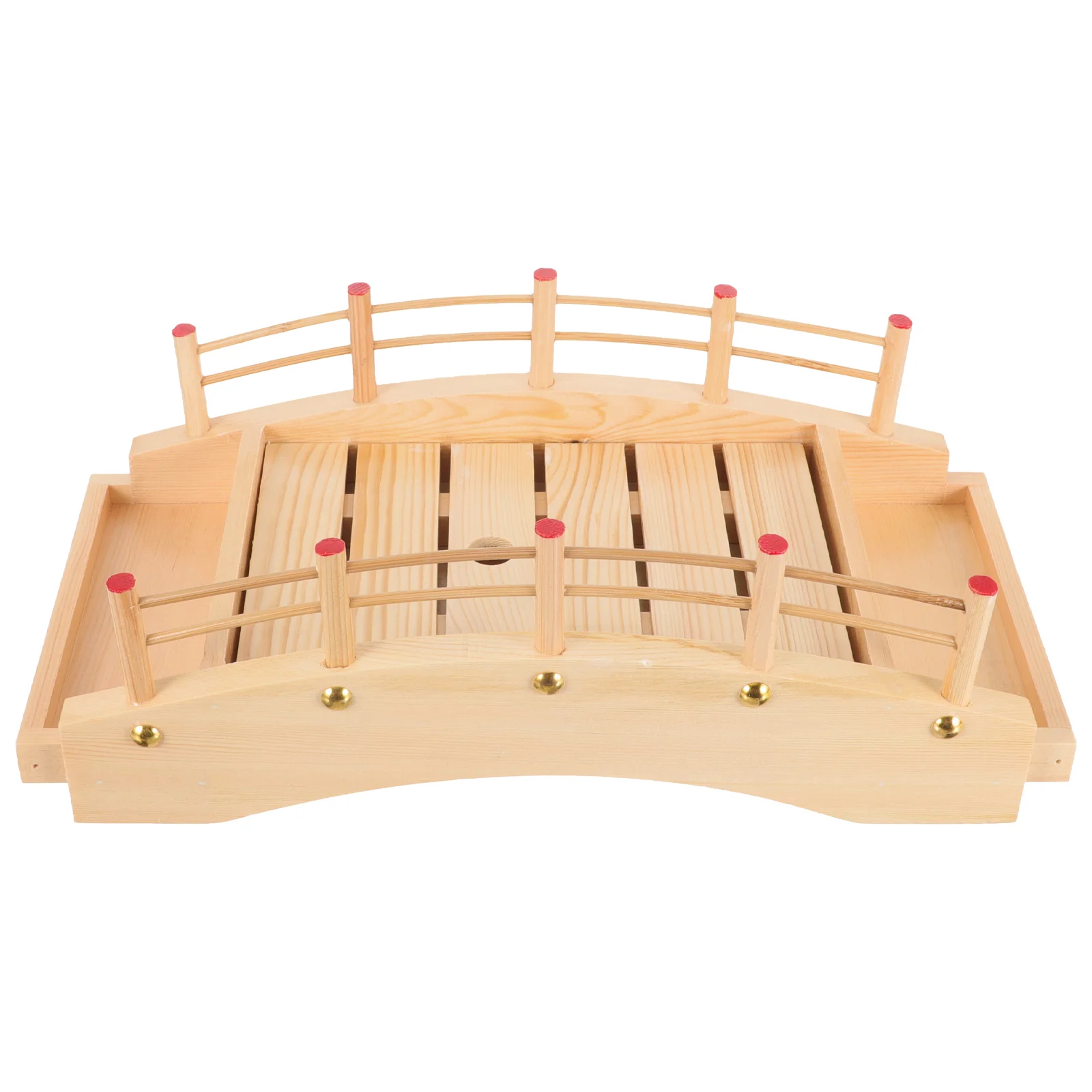 

Sushi Bridge Tableware Beautiful Tray Food Containers Plate Serving Wooden Boat Accessory