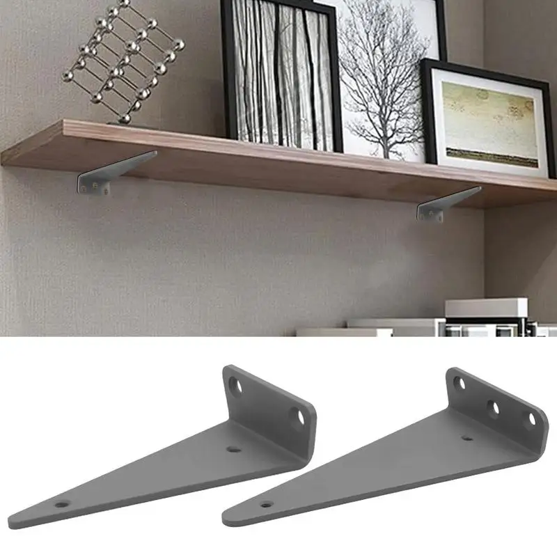 Wall Brackets For Shelves 2pcs Metal Floating Shelf Brackets Heavy Load Capacity L Shape Shelf Brackets Rack With Screws For Wal