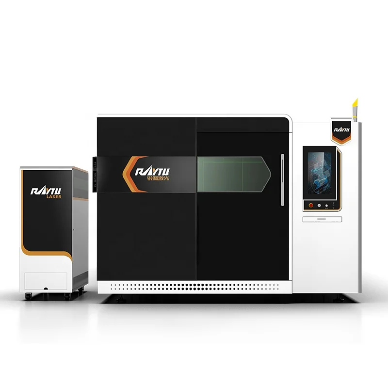ATU&UTVDiscount 3KW 6KW 12KW Raycus MAX Laser Exchange Table Enclose CNC Fiber Laser Cutting Machine