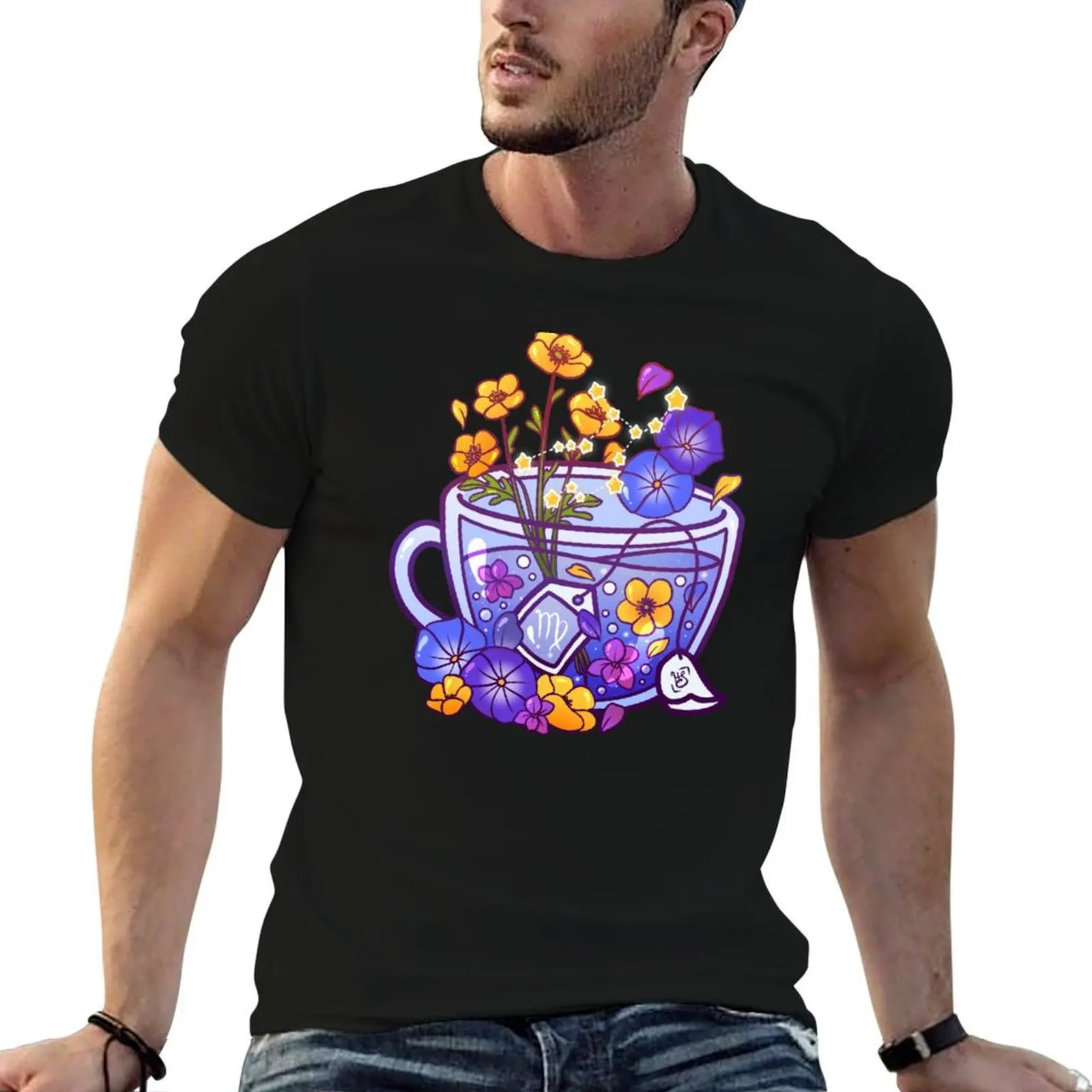Virgo Zodiac Teacup T-Shirt customs design your own boys whites oversized t shirts for men