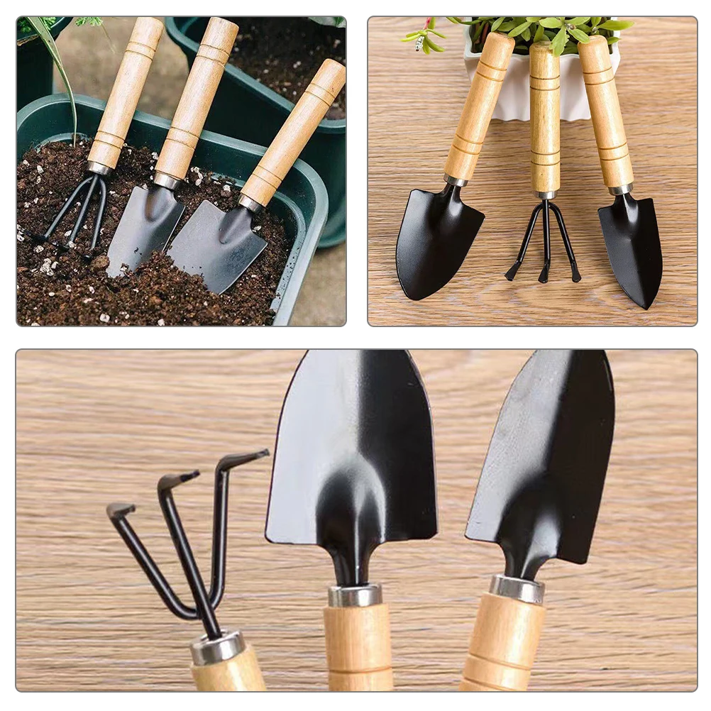

Garden Tools Kit Thin Thick Handles for Houseplants Succulents Vegetables Planting Cultivator Shovels Trowel Digging Spades