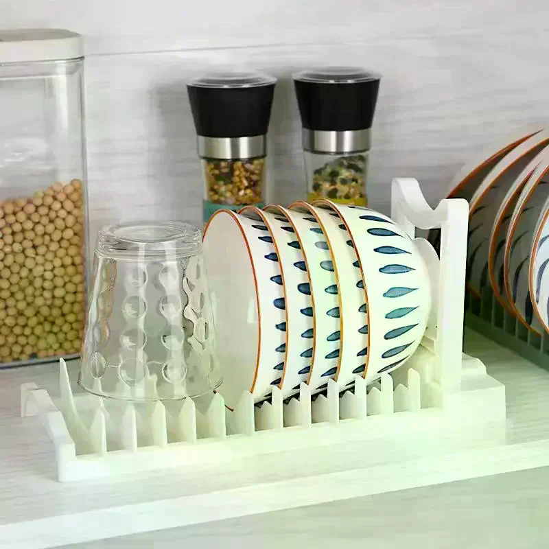 Dishware Storage Rack Sink Disposal Shelf Home Use Tabletop Bowl Drainage Storage Box Dish Drying Holder Kitchen