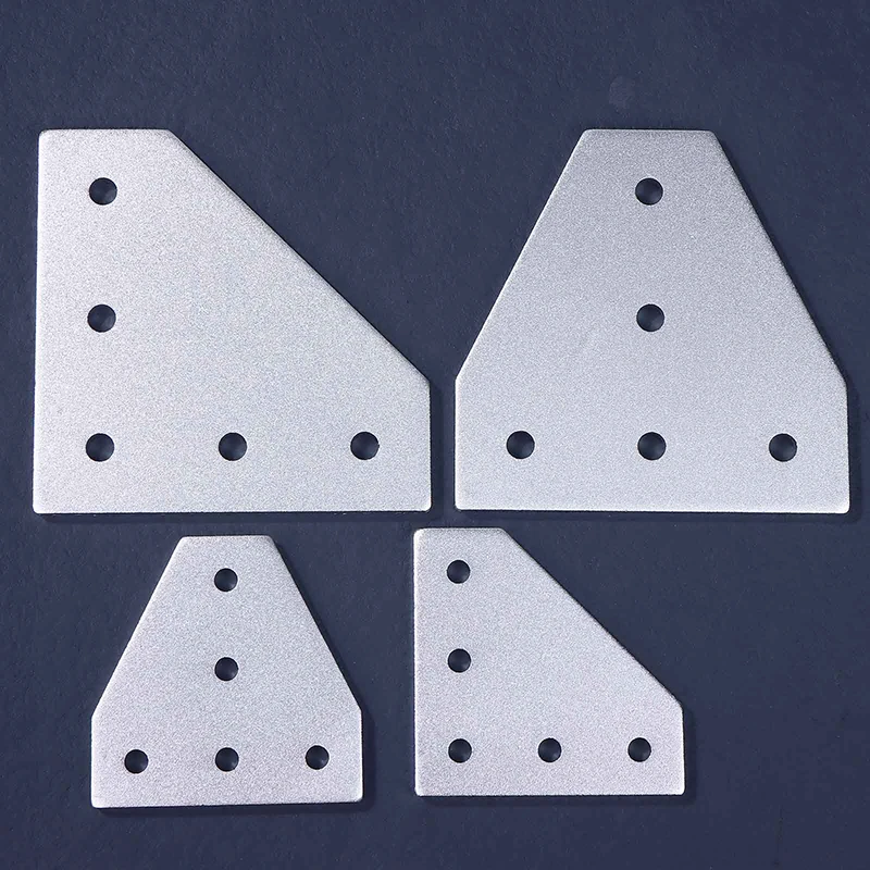 1Pc T/L Type 5 Hole Joint Board Plate Corner Angle Bracket Connection Joint Strip For 2020 3030 Aluminum Profile