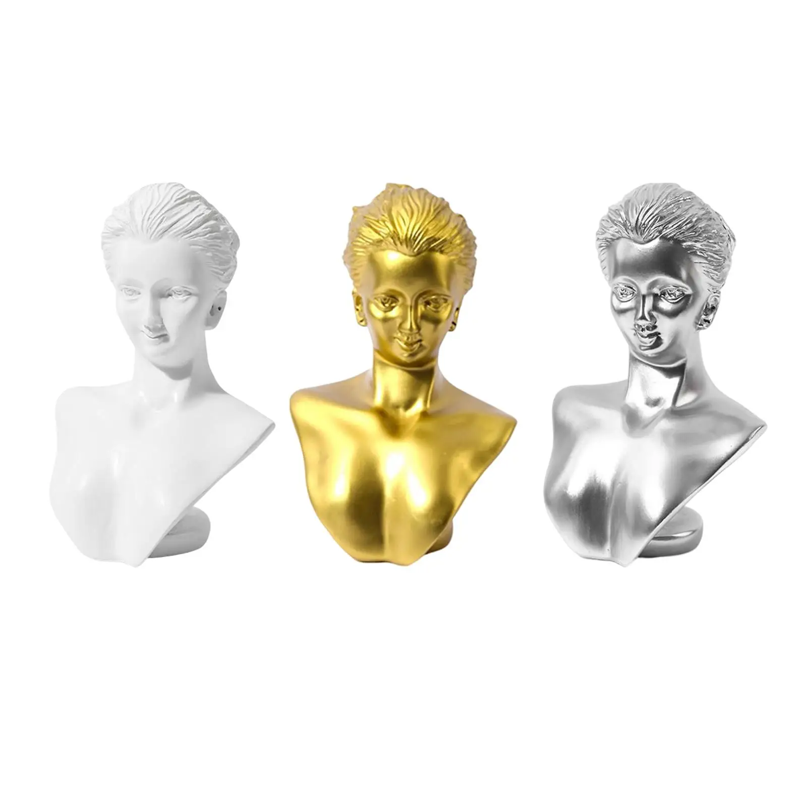Jewelry Display Stand Female Mannequin Exquisite for Earring Chain Necklace