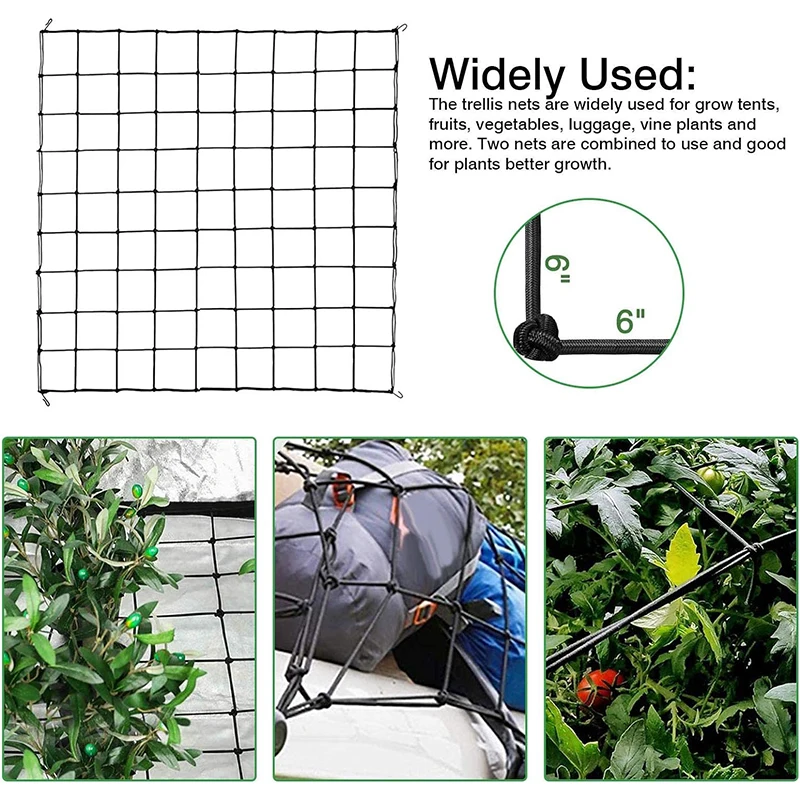 Plant Stretch Tent Pruning Net Vegetable Melon Fruit Flower Gardening Evenly Lighted Growth Climbing Netting