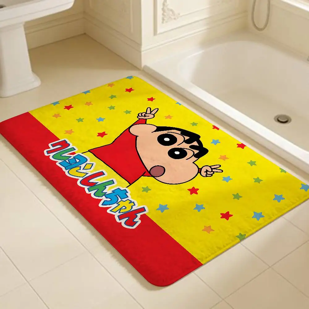 C-Crayon Shin-chans Hallway Carpet Washable Non-Slip Living Room Sofa Chairs Area Mat Kitchen Doormat Area Rug