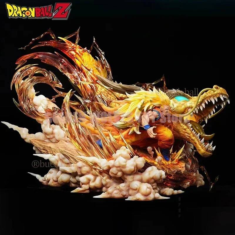 

Dragon Ball Anime Figure Gk Son Goku Shenron Action Figures 25cm Super Saiyan 3 Pvc Statue Figurine Model Doll Collection Toys