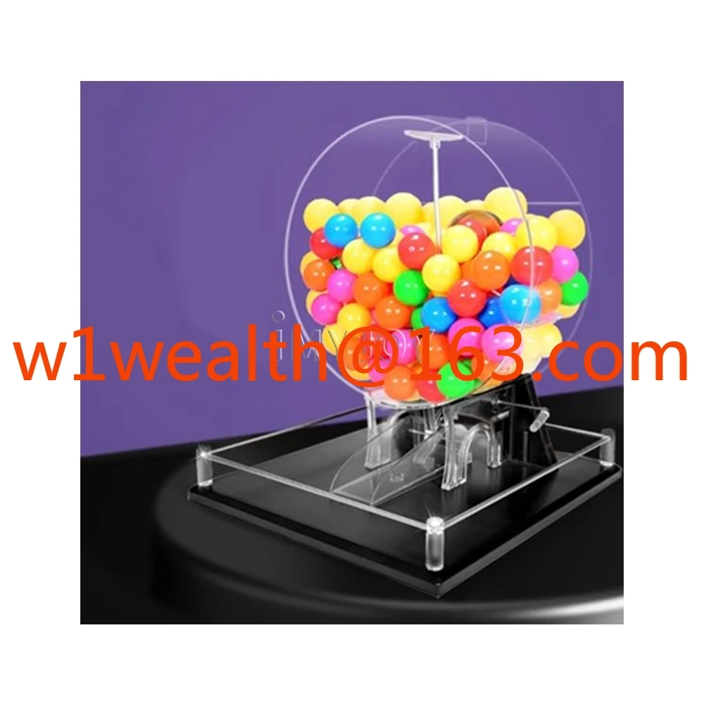 اختيار الجاذبية لاكي لوتو اليانصيب عبر الإنترنت 100 بينغ بونغ الكرة عجلة الرسم لعبة آلة اليانصيب الخدمة الذاتية