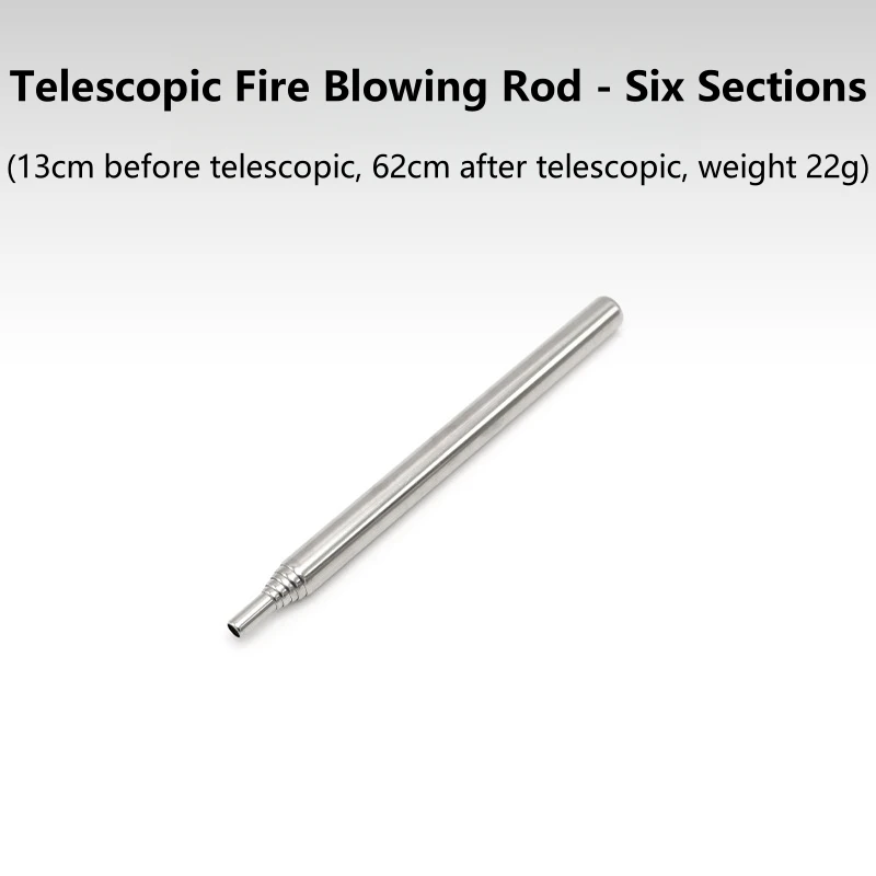 أنابيب حريق خارجية من الفولاذ المقاوم للصدأ، أنبوب حريق للتخييم، قضيب حريق قابل للتمديد لصنع الحرائق في الهواء الطلق، متين وطويل الأمد #6