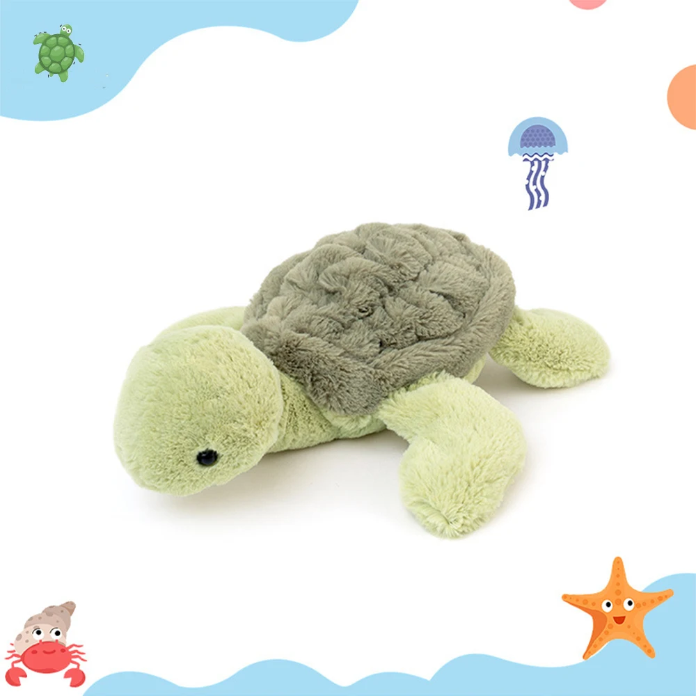 28cm Realistic Tortoise Plush Toys Sea Turtle Cute Animal Doll Soft Stuffed Animal Baby Toy Gift Girls Birthday Gifts Room Decor