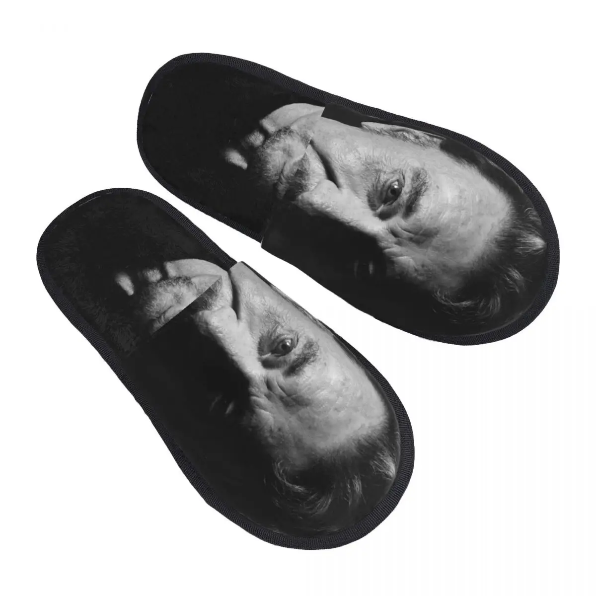 Frankrijk Rock Zangeres Crewjohnny Hallyday Mannen Vrouwen Harige Slippers Vrije Tijd Pantoufle Homme Thuis Slippers