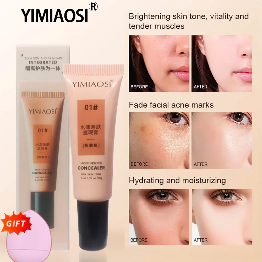 Multi-Purpose Glow Foundation Cream, Concealer & Contour, Lightweight, Waterproof, Long-Lasting, Uni,Skin-Safe,All Skin Types