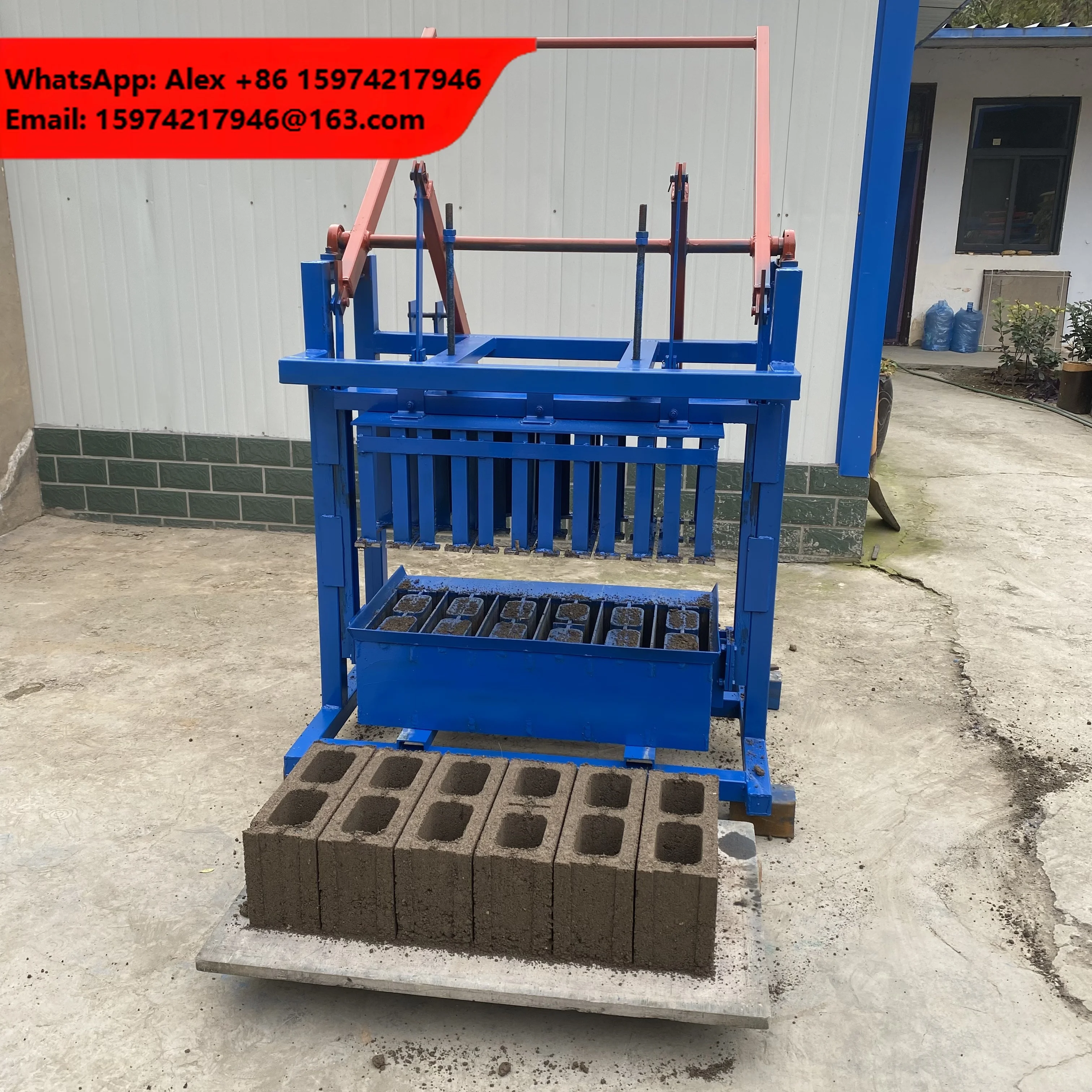 Hot Sale Factory Direct Manual Paver Moulding Block Machine Hollow Cement Concrete Brick High Quality Brick Making Machine