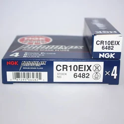 4pcs CR10EIX 6482 NGK Iridium IX Spark Plug Upgrade CR10E CR10EK