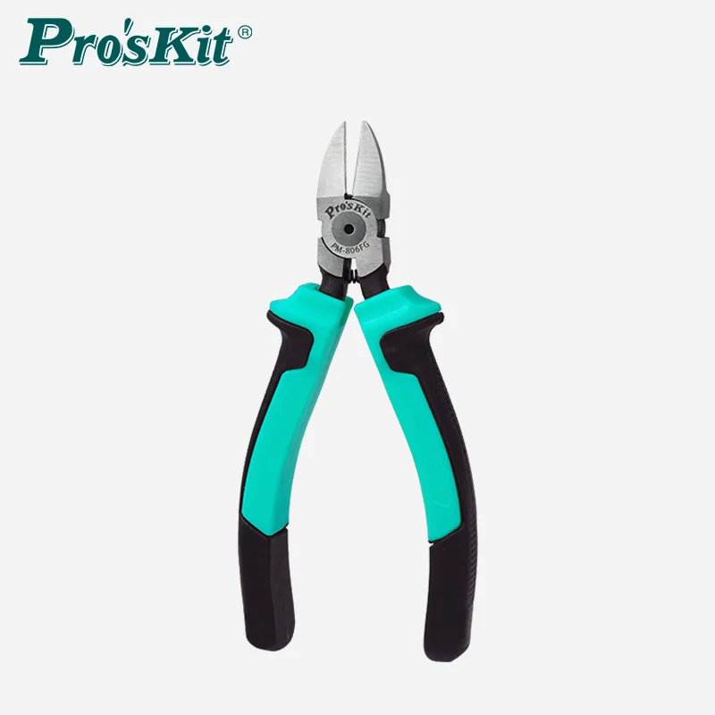 Pro'sKit PM-806Fg Multifunctional Diagonal Nose Pliers Precision Gundam Model Water Cutting Pliers with Soft Grip Plastic Handle