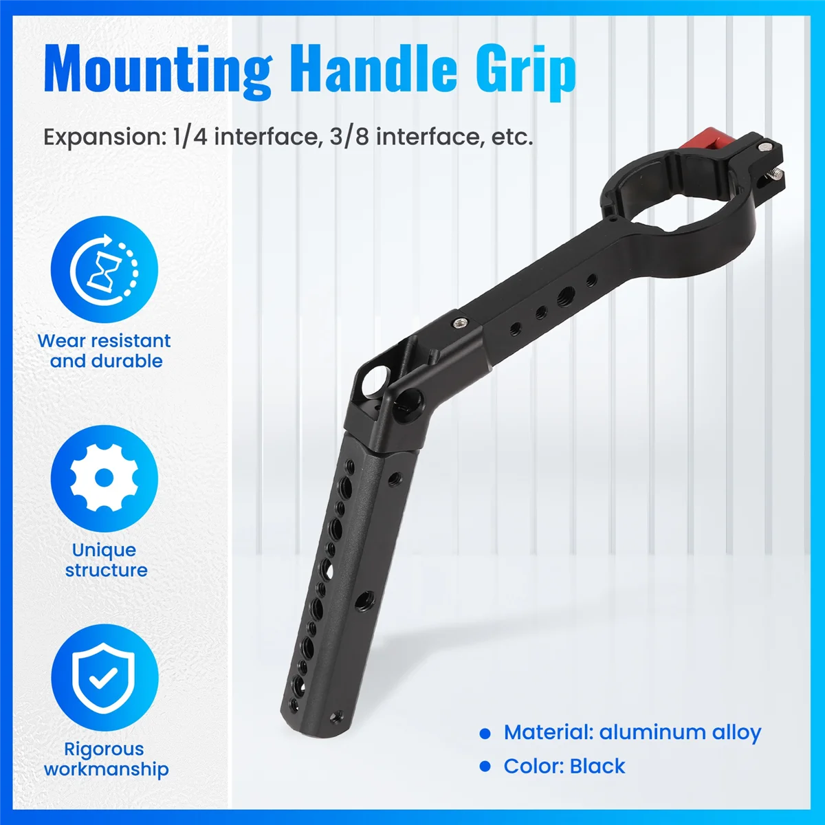 A17Z Handle Sling Grip Neck Ring Mounting Extension Arm for Ronin S /Zhiyun Crane 2/Feiyu AK2000 Gimbal Parts Accessories