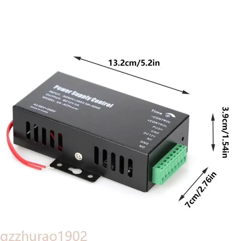 

97QB Door Access Control System Switches 0-15S Adjustable Delay Time Replacement Accessories AC90~260V Power Supply Switches