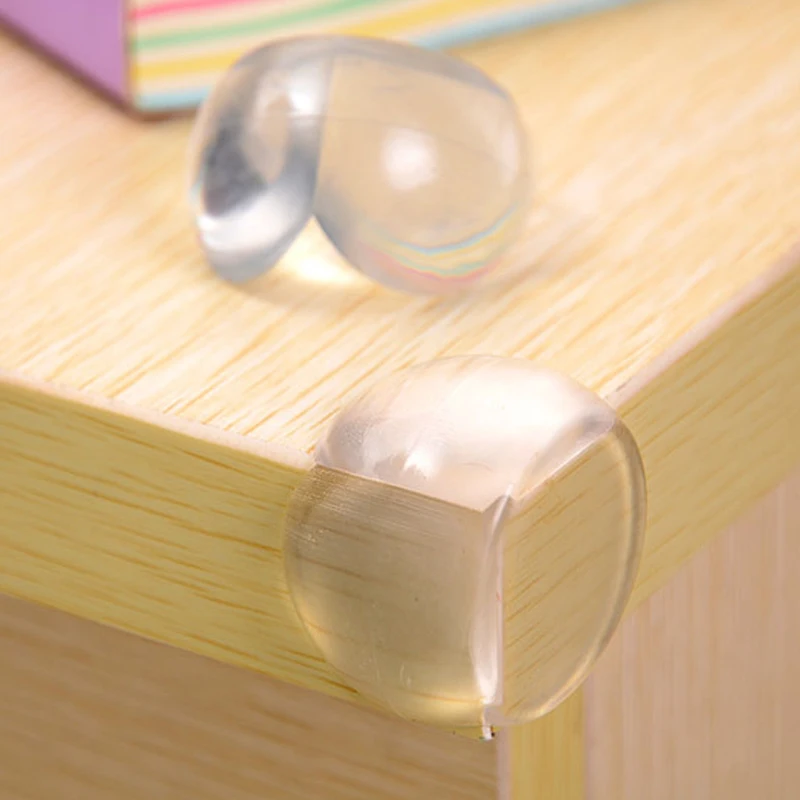 4Pcs Table Corner Silicone Pad Anti - Scratch Design Thick Durable Anti - Slip Suitable for Furniture Corner Protection