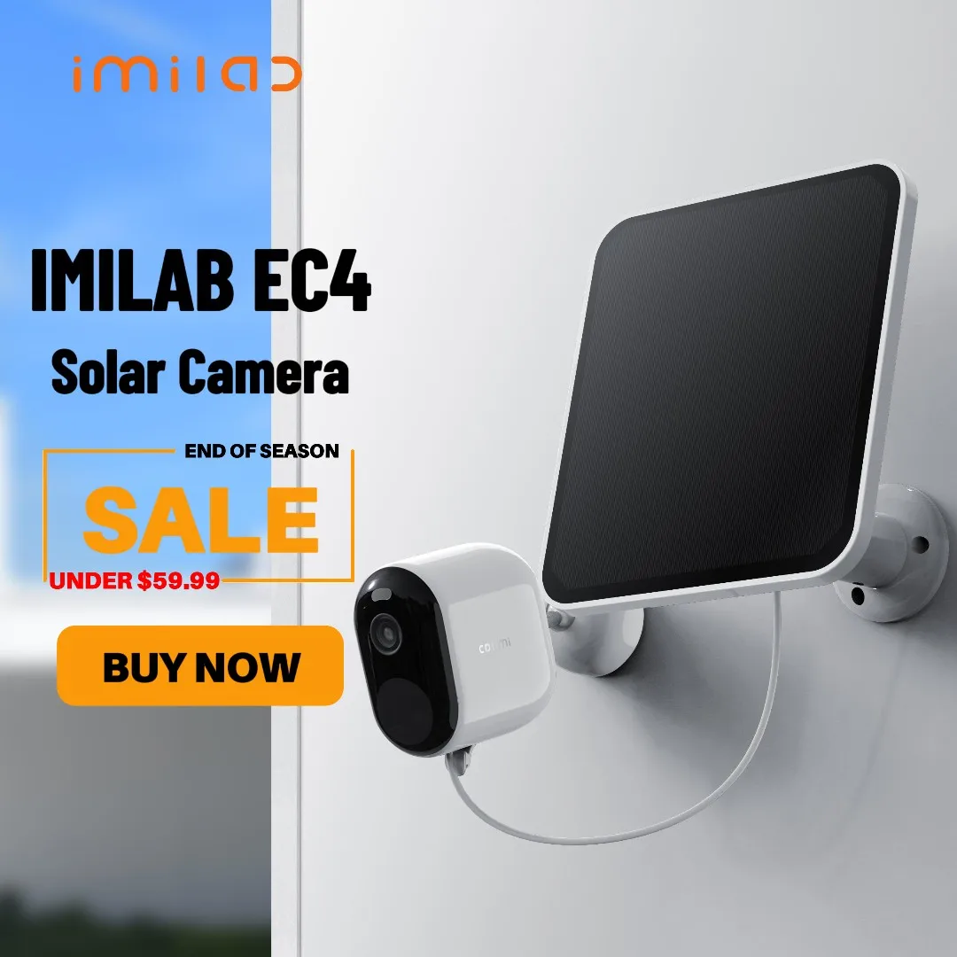 IMILAB EC4 Spotlight Camera Set 4MP Wifi 5200mAh Battery Security Protection Outdoor Wireless Cam CCTV Video Surveillance Webcam