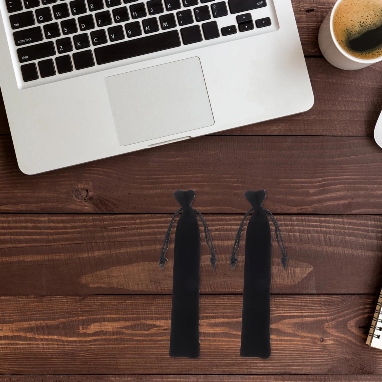 100 Uds. Bolsas de lana para bolígrafos para pequeñas empresas, estuche de lápices estético, joyería para hombre